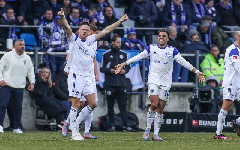 包含沙尔克客场不敌勒沃库森，遭遇保级挑战的词条